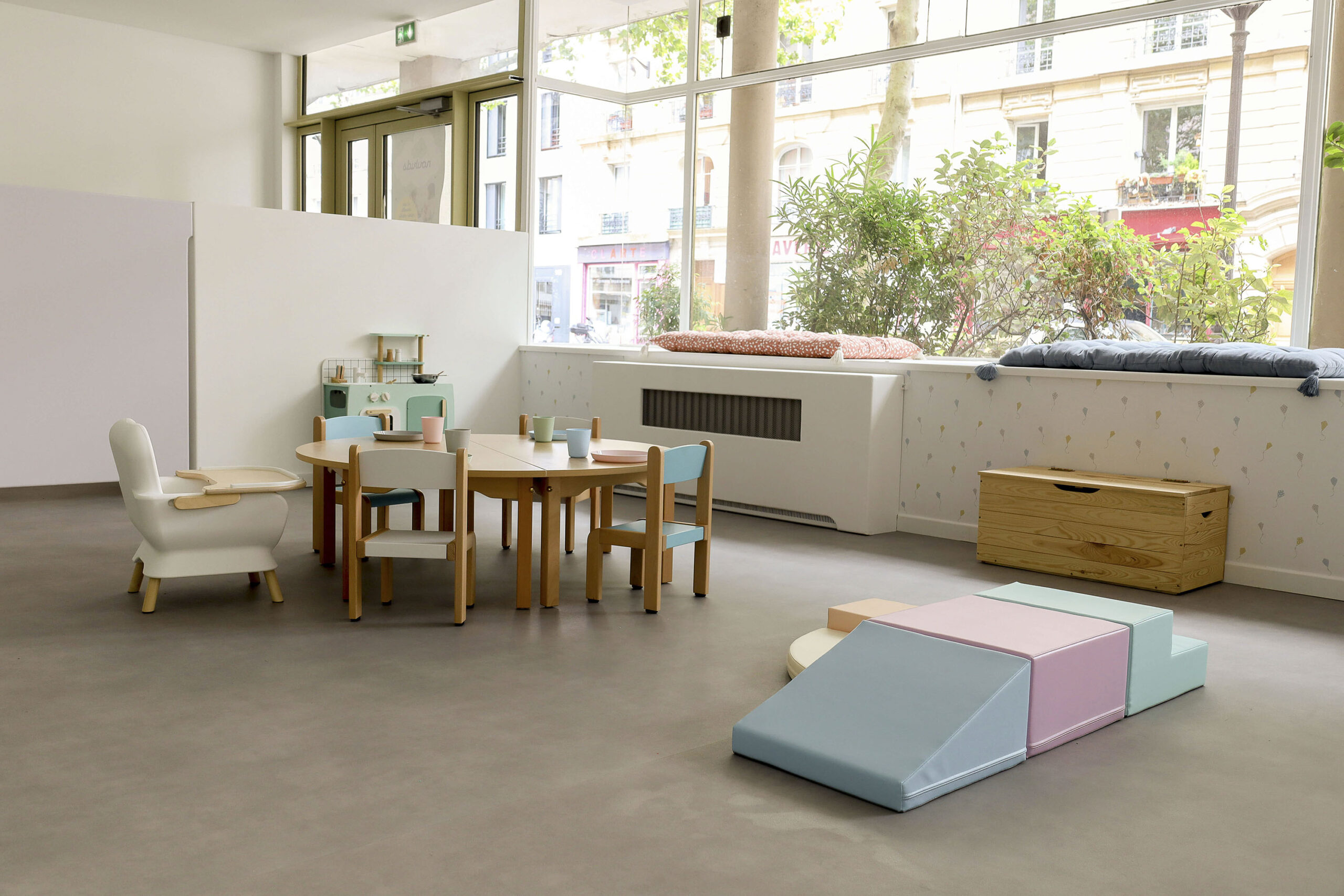Salle d'activités de la crèche Babilou Paris Marcadet