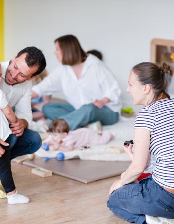 Photo d'une famille en crèche Babilou