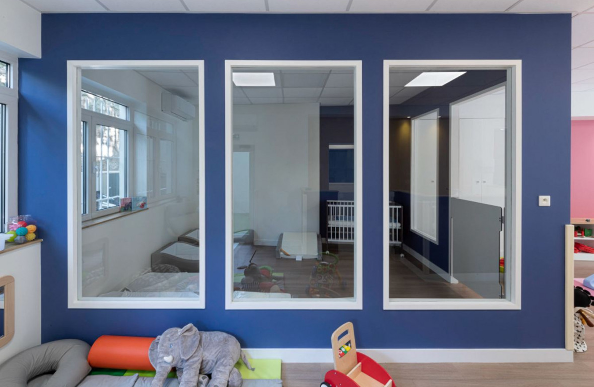 Dortoir de la crèche Les P'tits Pousses Ablon