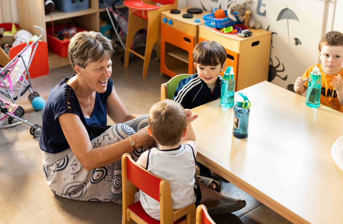 181 - Babilou Saint-Gervais Le Fayet activité en crèche avec les enfants