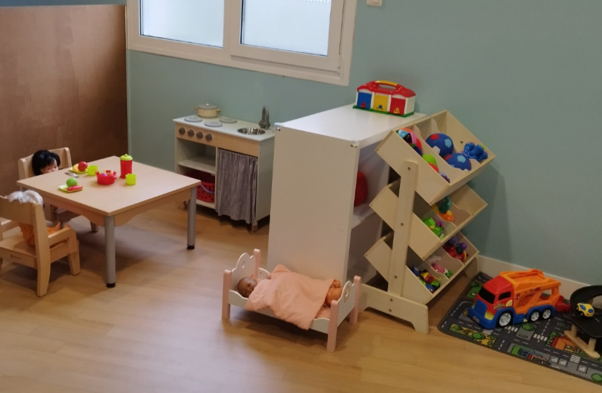 Photo de lintérieur de la crèche partenaire Mara&Cie