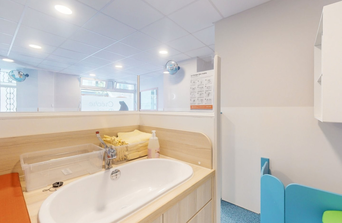 Image représentant la salle d'hygiène de la crèche PAIDOU Batignolles