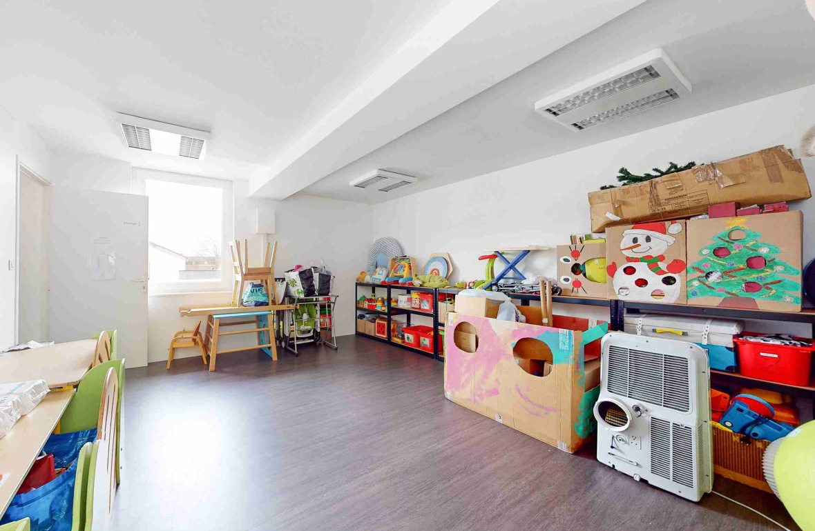 Espace de rangement en crèche 