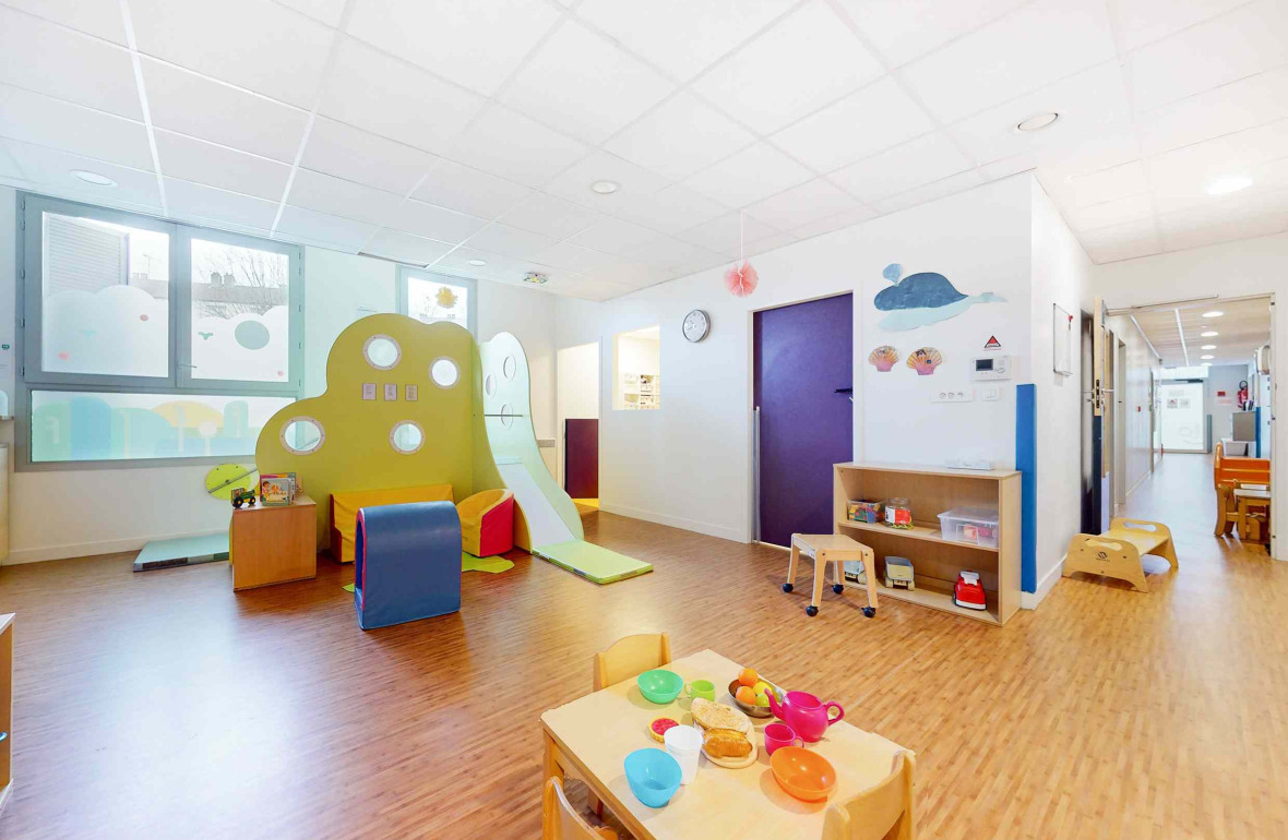 Espace de jeu en crèche Babilou