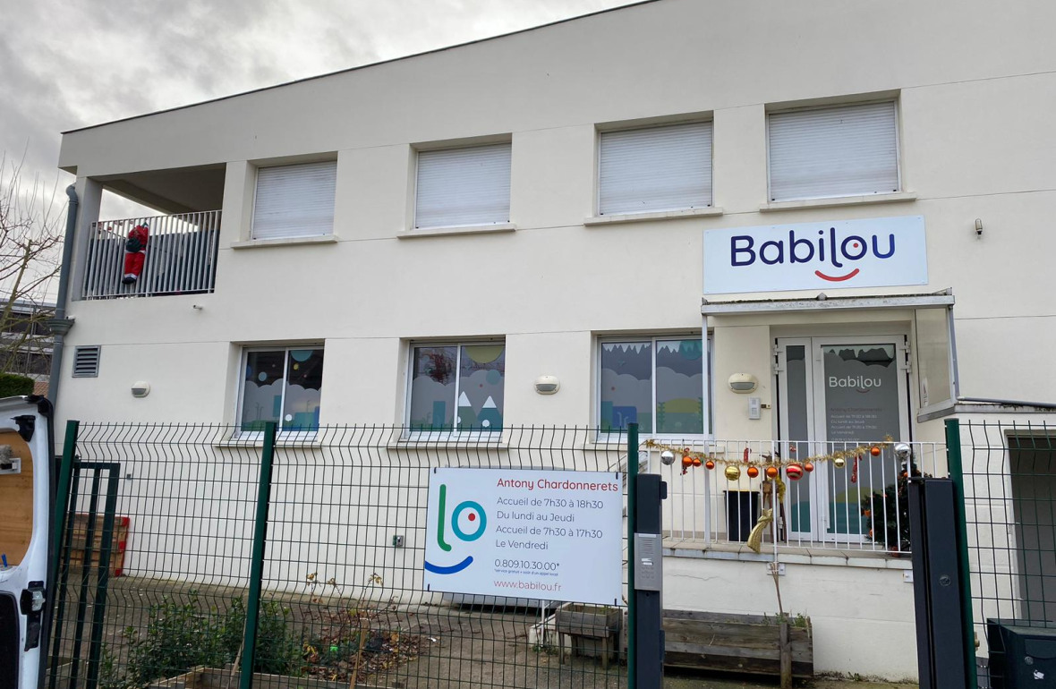 Devanture de la crèche Babilou Antony Chardonnerets