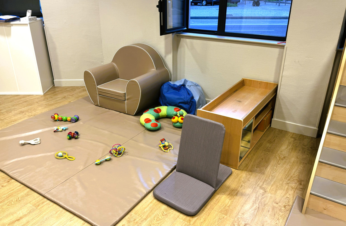 Espace détente au sein de la crèche Babilou Lyon Favre
