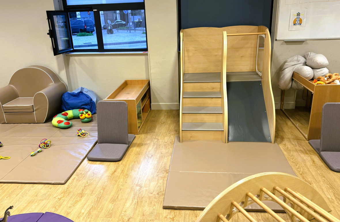 Pôle de jeu et de motricité au sein de la crèche Babilou Lyon Favre