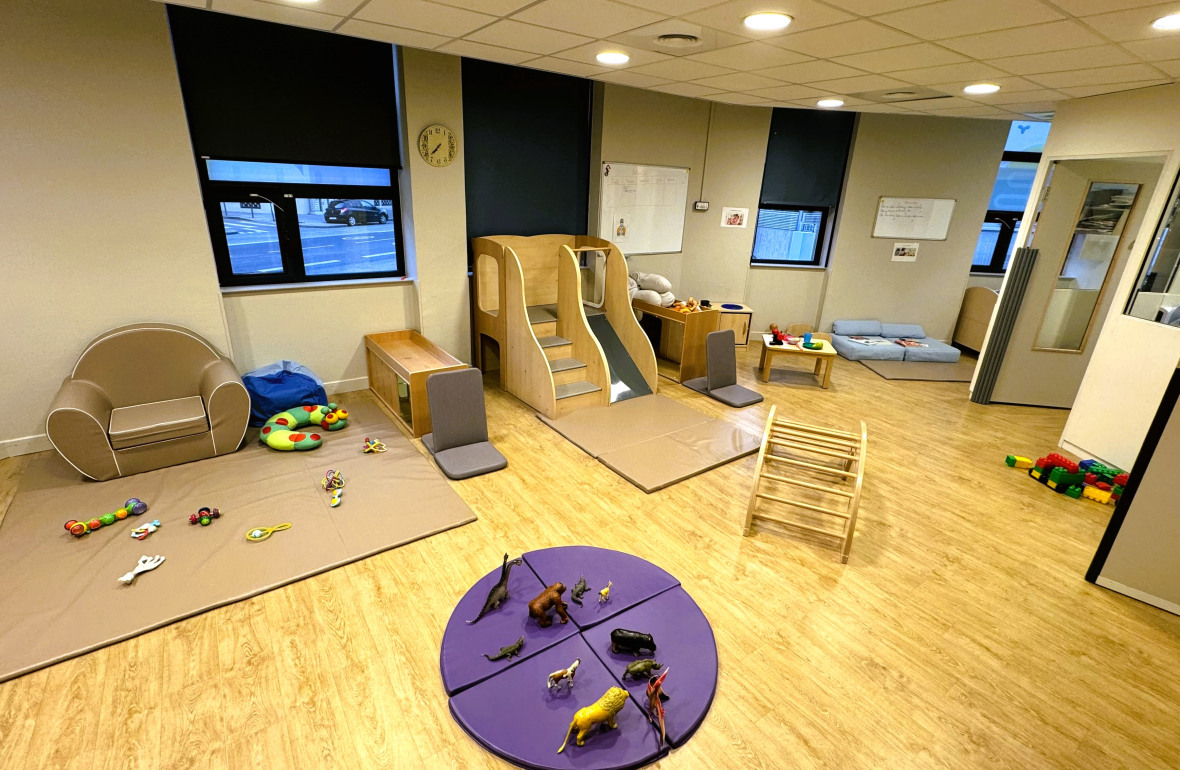 Espace de jeu et d'éveil au sein de la crèche Babilou Lyon Favre