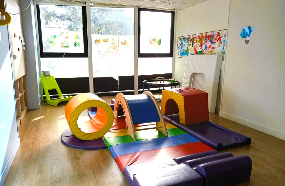 De nombreux jeux d'éveil et de motricité au sein de la crèche Babilou Grenoble Schuman