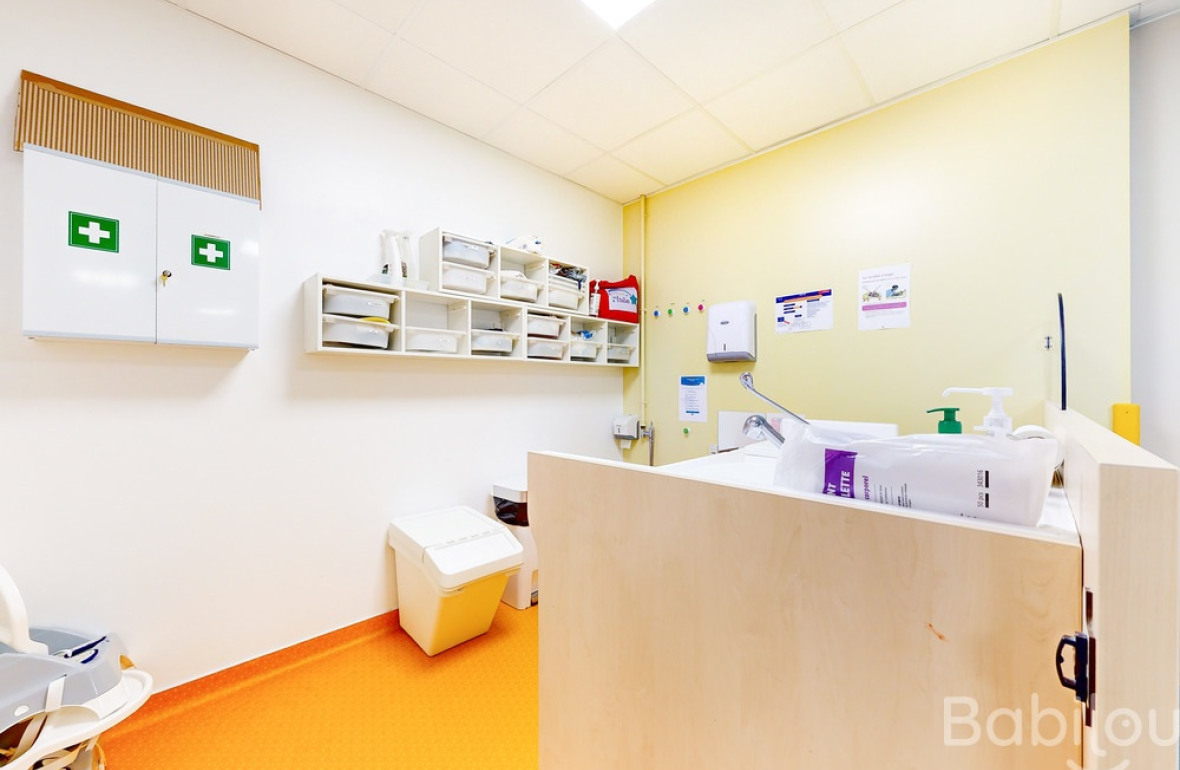 L'espace de change de la crèche