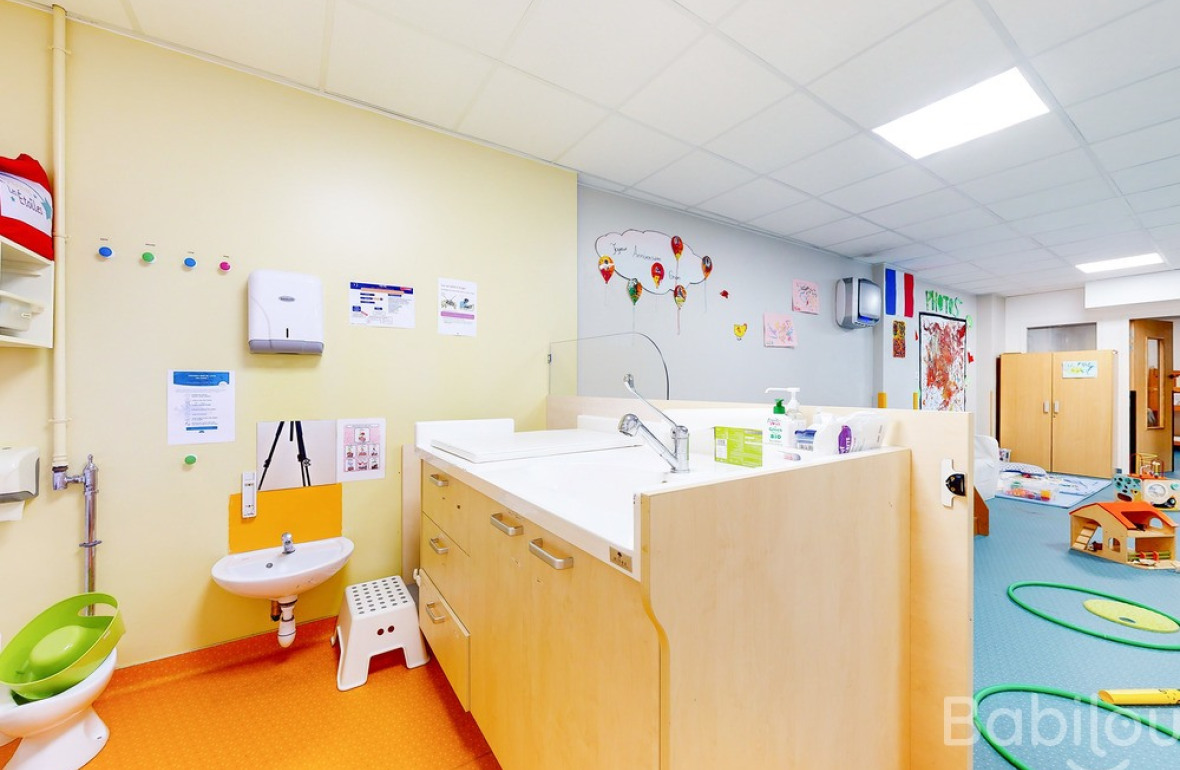 L'espace de change de la crèche 