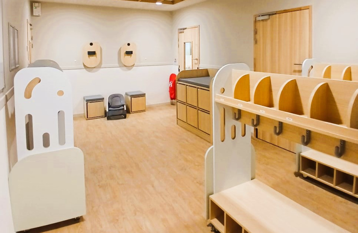 Entrée de la crèche Babilou Nogent Sémard