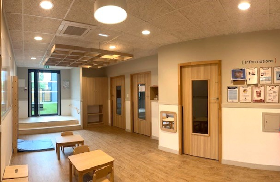 Hall d'accueil au sein de la Crèche Babilou Tassin Gaulle 2