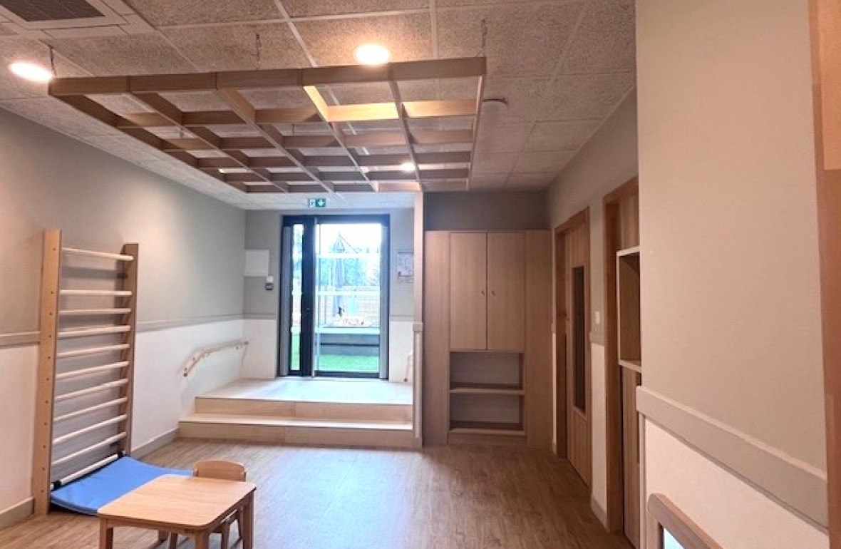 Zone d'exercice physique pour enfants au sein de la Crèche Babilou Tassin Gaulle 2