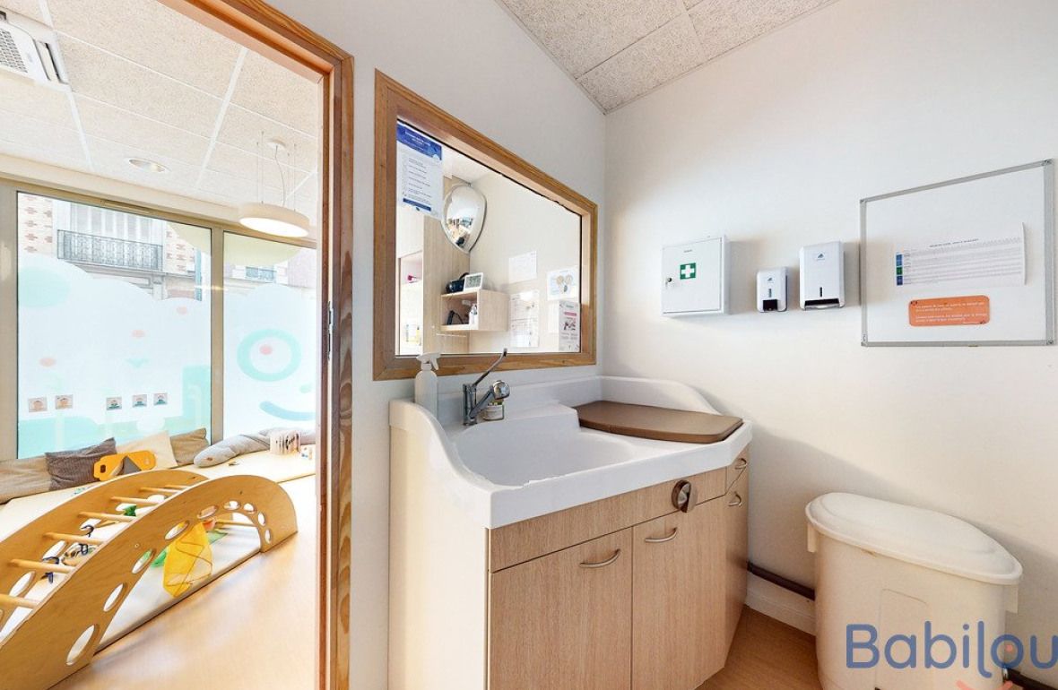 Espace de change en crèche Babilou