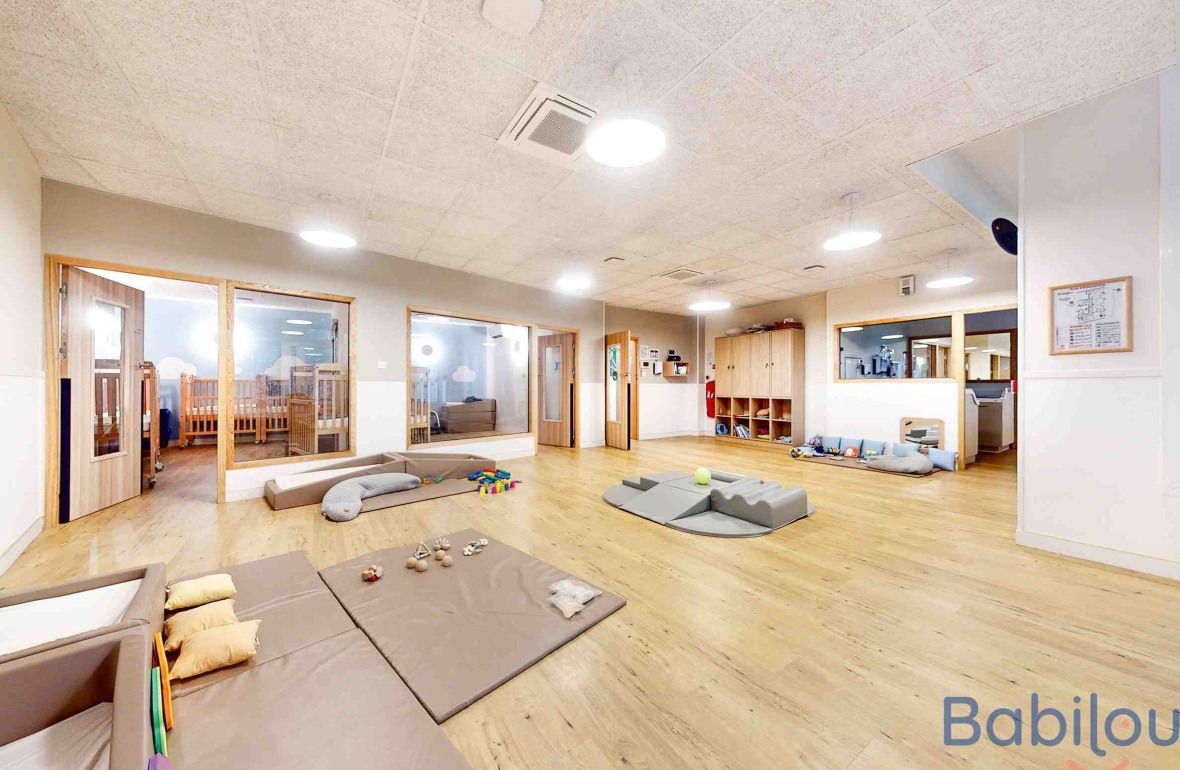 Espace de motricité en crèche 