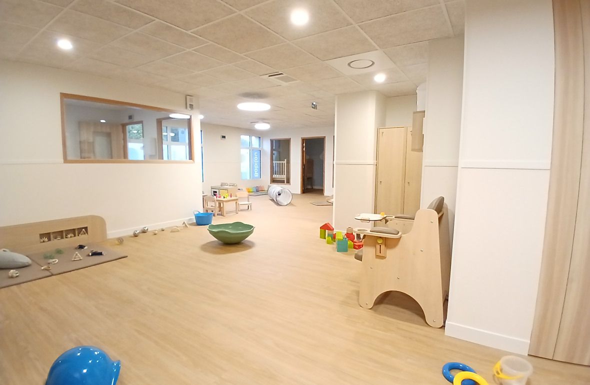Pièce de vie au sein de la crèche Babilou Saint-Maur Condé Normandie 