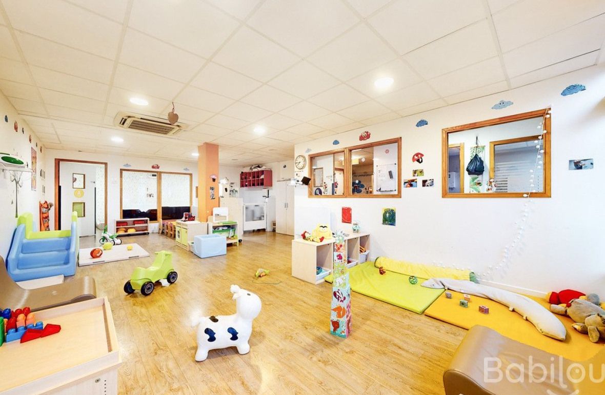 Espace de motricité en crèche 