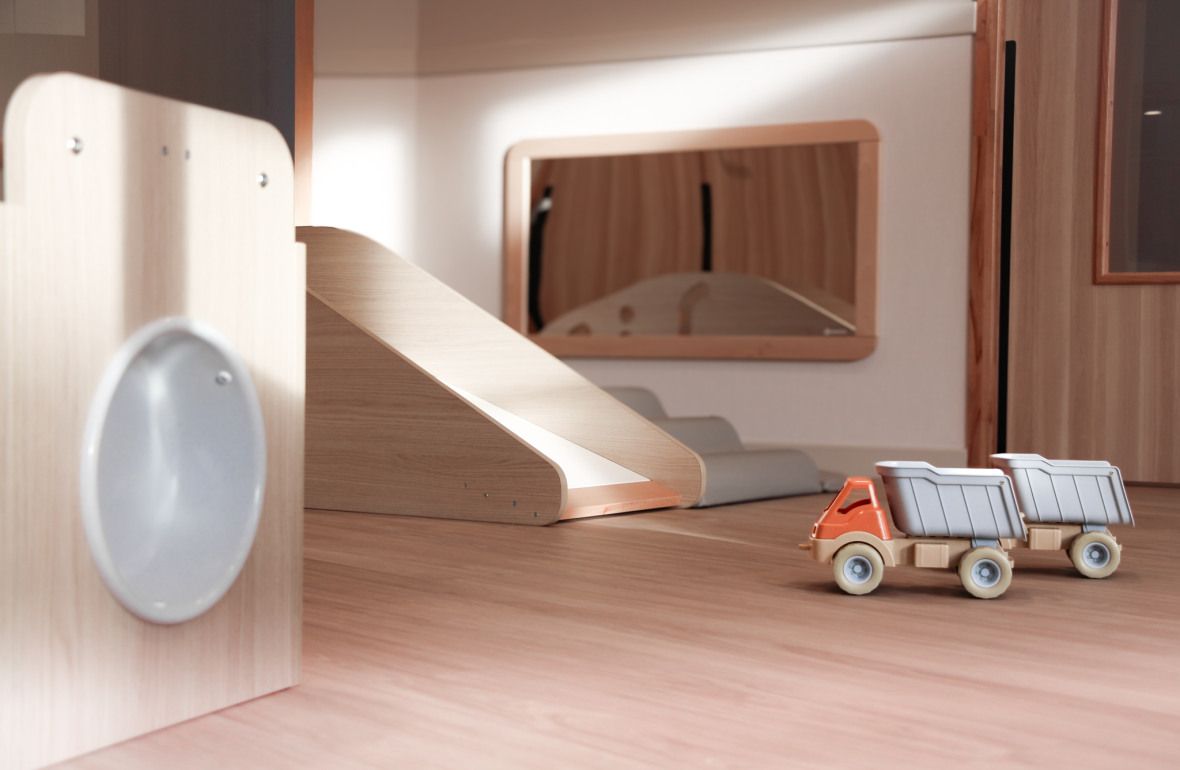 Jeux d'éveil et de motricité au sein de la crèche Babilou Lezennes Moulin