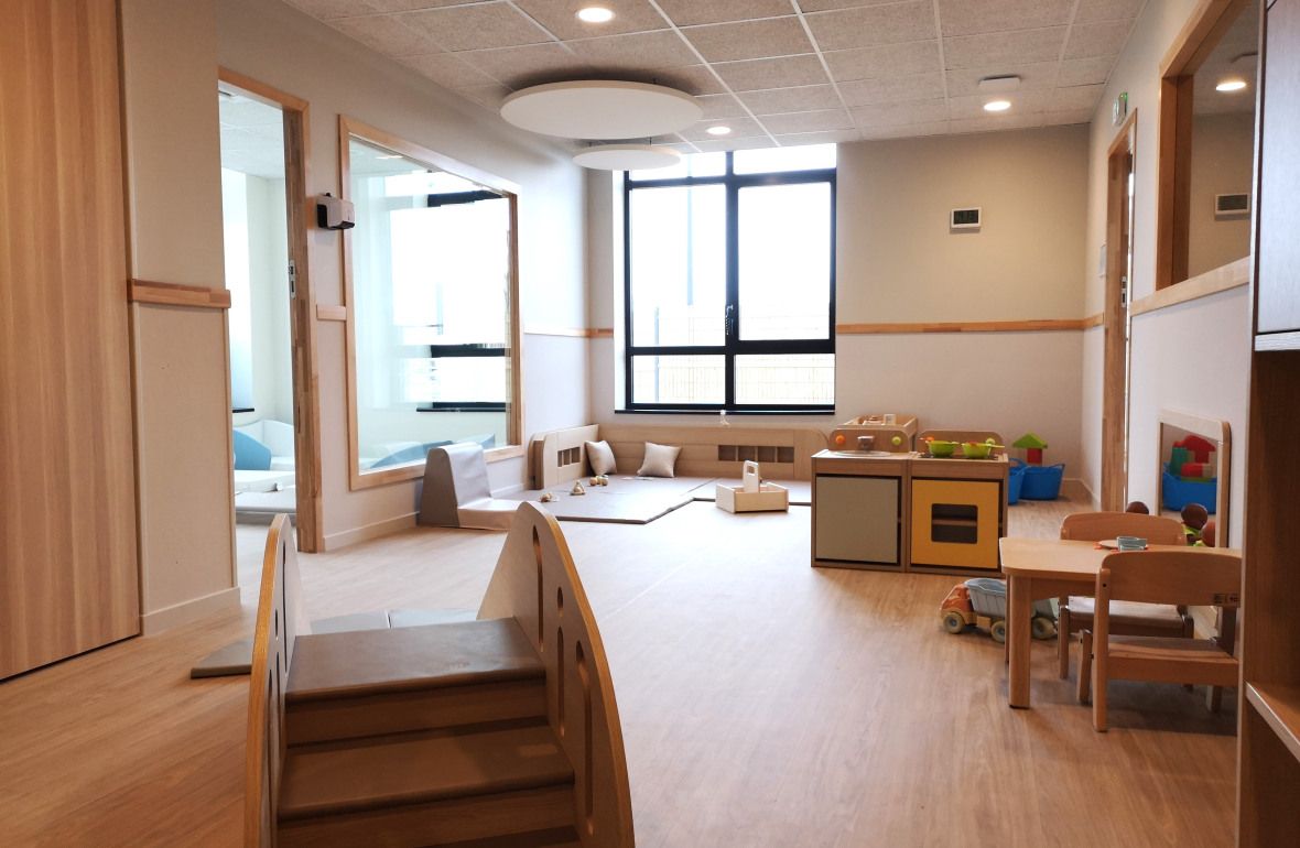 Espace lumineux au sein de la crèche Babilou Pacé Trieux 