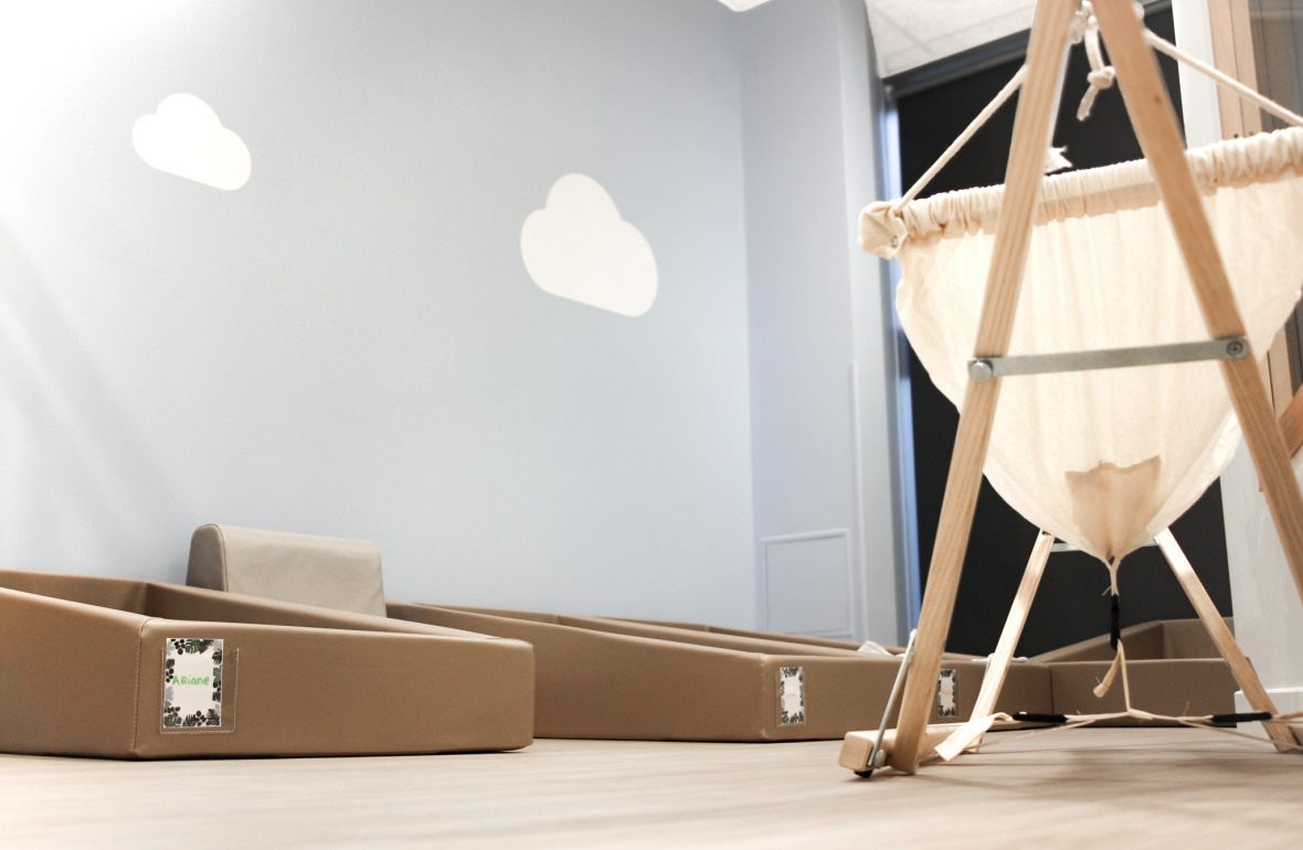 Espace dortoirs au sein de la crèche Babilou Lezennes Moulin