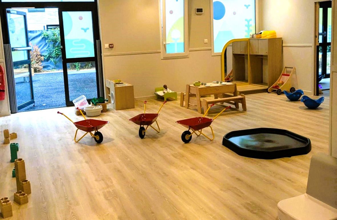 Différents jouets et jeux au sein de la Crèche Babilou Cergy La Constellation