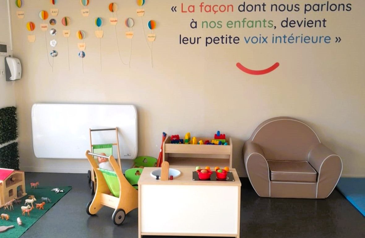 Différents jouets au sein de la micro-crèche Babilou Marcq Maginot
