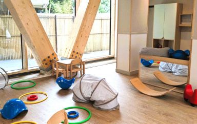 Intérieur de la crèche Babilou Toulouse Lascrosses très lumineuse