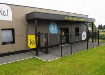 Façade extérieure de la crèche Na ! La Chapelle Saint Aubin