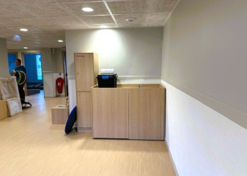 Meuble de rangement au sein de la crèche Babilou de Choisy-le-Roi Blanqui