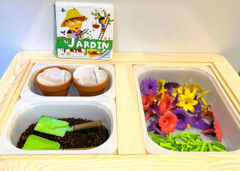 Bac de jeux au sein de la crèche de Montpellier Club 7