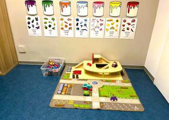 Zone de jeu au sein de la micro-crèche de Montpellier Club 7