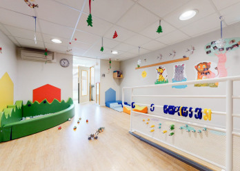 Salle de jeux de la crèche Babilou Saint-Priest Pic et Colegram