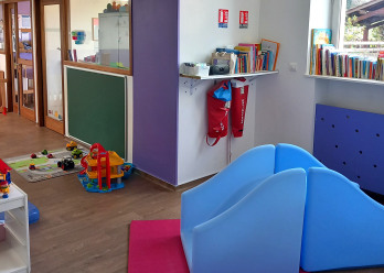 Structure de jeux au sein de la crèche Babilou Eveux Eglise