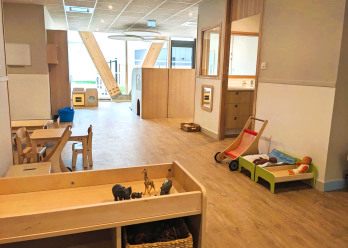 Intérieur de la crèche Babilou Toulouse Lascrosses.