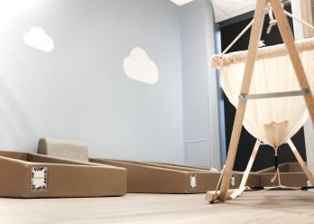 Espace dortoirs au sein de la crèche Babilou Lezennes Moulin