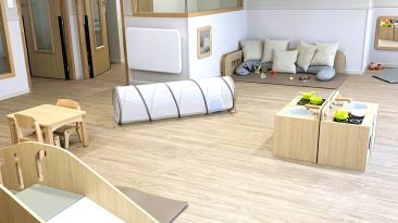 Intérieur de la crèche Babilou Levallois Vergniaud