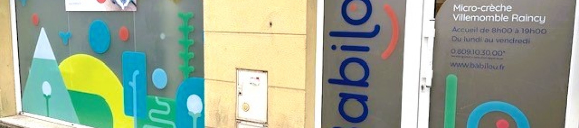 Devanture de la micro-crèche Babilou Villemomble Raincy