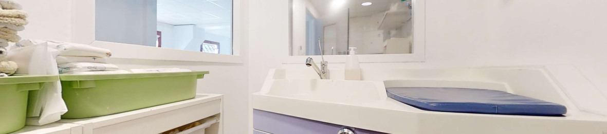 La salle de bain de la crèche 