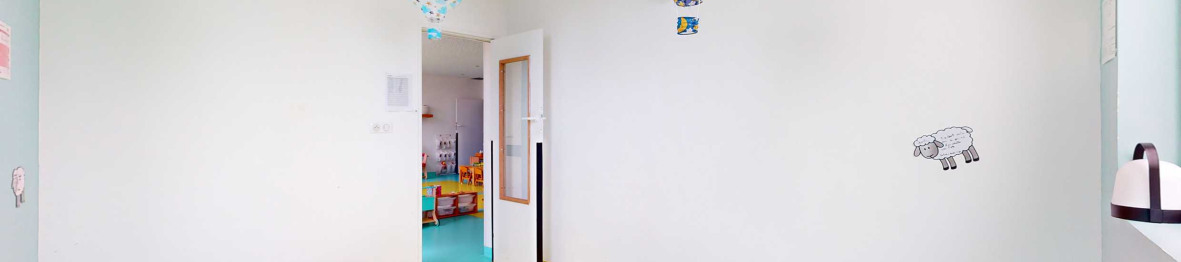 Salle de dortoir en crèche Babilou 