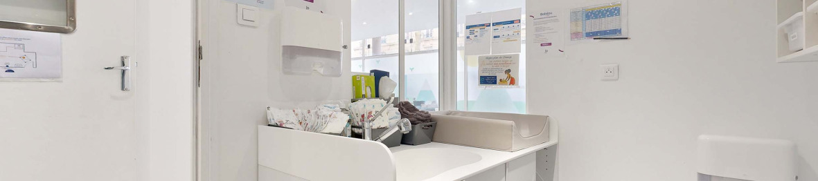 Espace sanitaire de la crèche Babilou