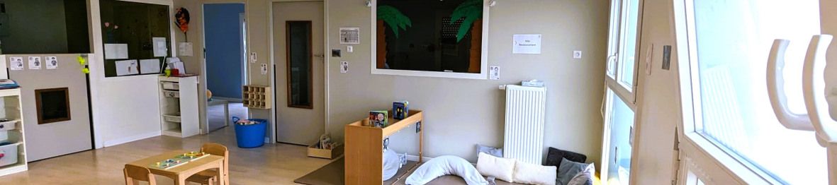 Intérieur avec mobilier de la crèche Babilou Esbly Aulnoyes