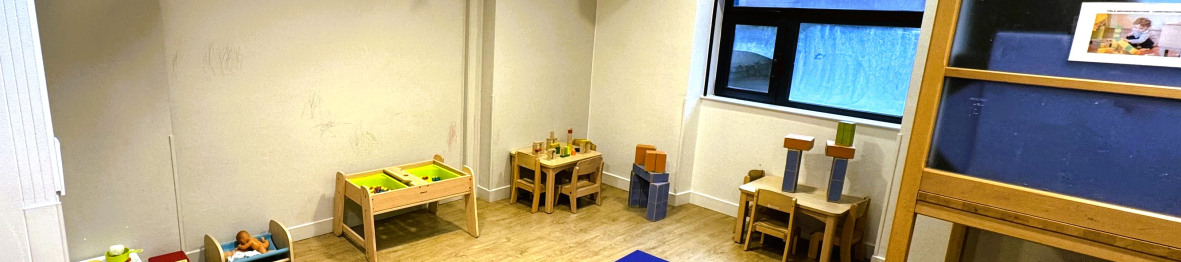 Partie interieur de la crèche Babilou Lyon Favre avec de nombreux éléments de jeux