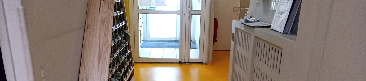 Hall d'entrée au sein de la crèche Babilou Ormesson Wladimir d'Ormesson