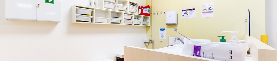 L'espace de change de la crèche