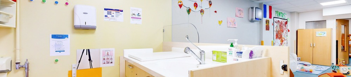 L'espace de change de la crèche 