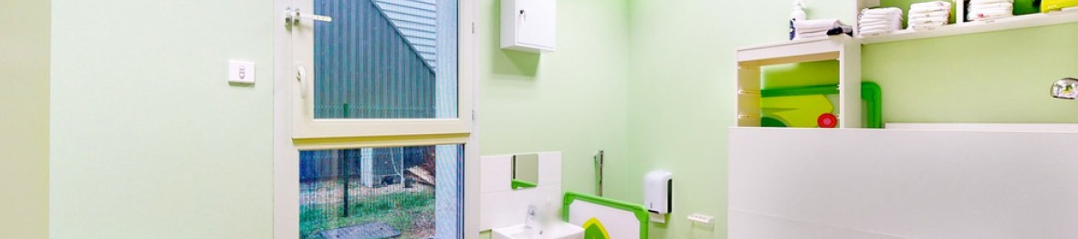 Salle de change en crèche Babilou