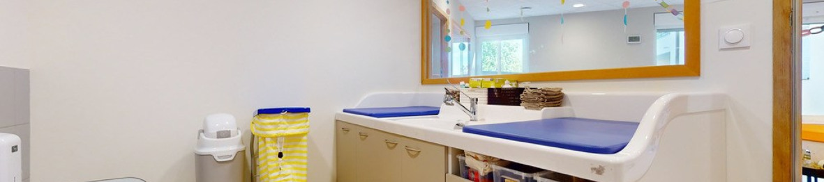 L'espace de change en crèche Babilou 
