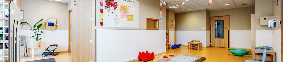 Espace de motricité en crèche Babilou 
