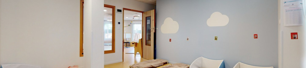 Salle de dortoir en crèche Babilou 